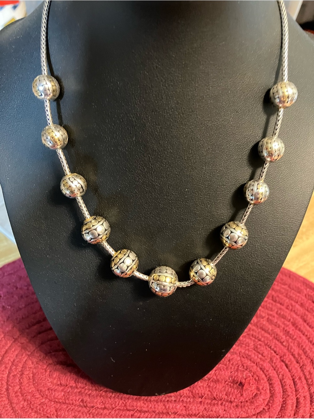 🌸Brighton “Temple” Bead Two-Tone Necklace
